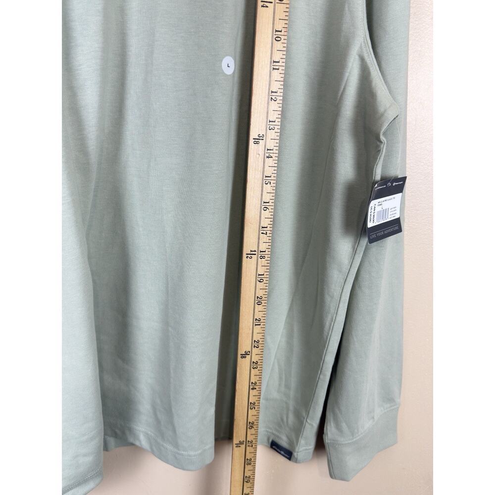 Eddie Bauer Men’s Long Sleeve T-Shirt Green Active Wear Crew Neck Size L NWT - Picture 8 of 11